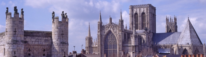 Banner image of York minster and monkgate